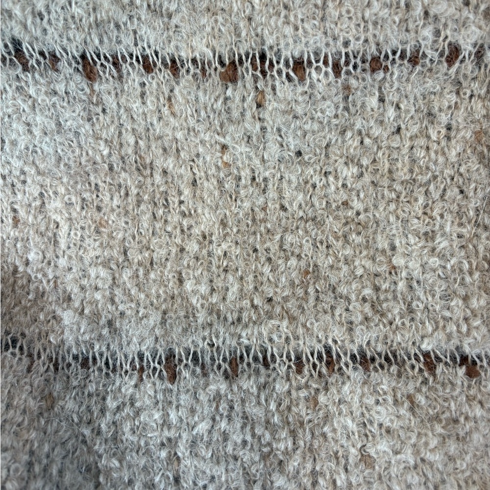 L. paulet 100% Alpaca Shaggy Open Cardigan Sweater - Picture 10 of 14